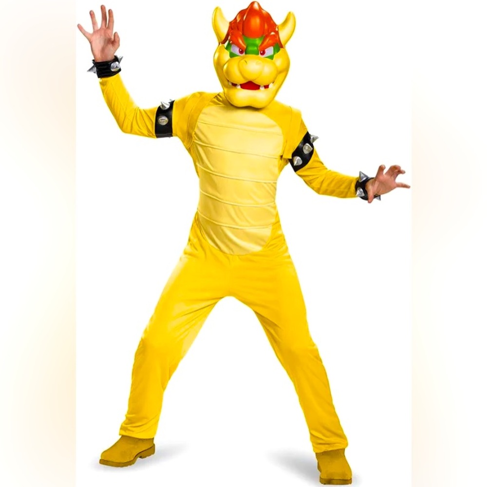 Halloween — Kids Super Mario Bowser Costume (7-8)